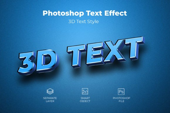 3D Psd Text Style Effect Mockup