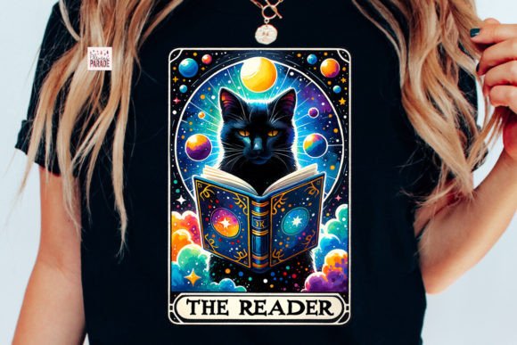 Celestial Cat Tarot: A Book Lover's Design Asset