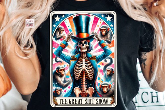 Circus Tarot Card PNG Shit Show