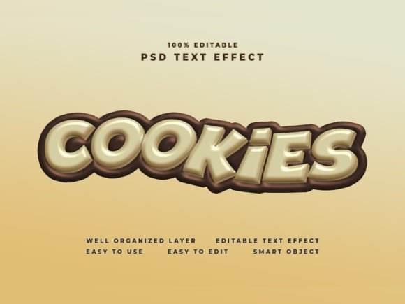 Effortless Style: The Cookies Text Effect for Designers