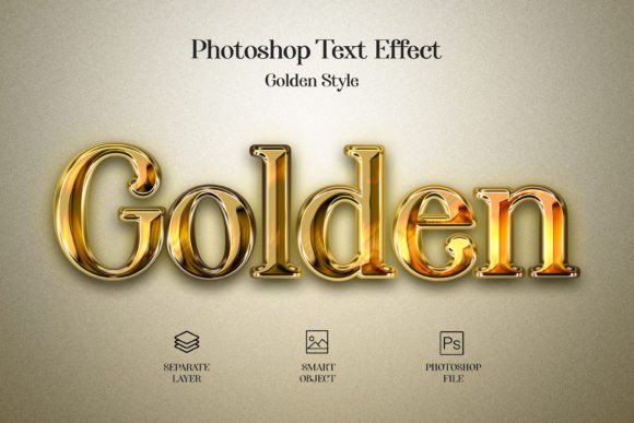 Golden Psd Text Style Effect Mockup: Instant Luxury for Your Designs
