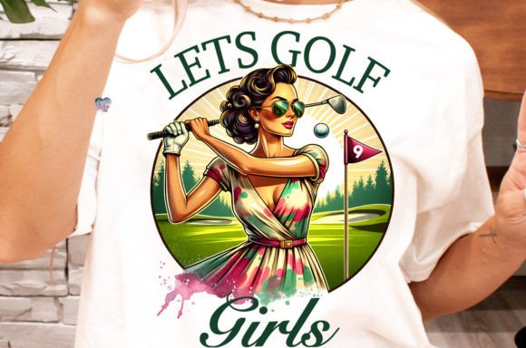 Lets Golf Girls PNG: Stylish Graphics for Mom