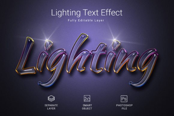 Lighting Psd Text Style Effect Mockup