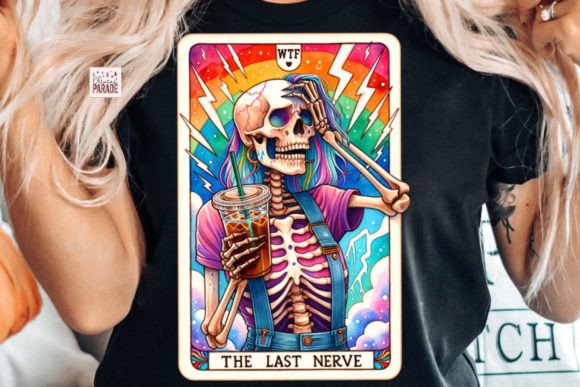Skeleton Mom Tarot PNG: The Last Nerve Design Asset