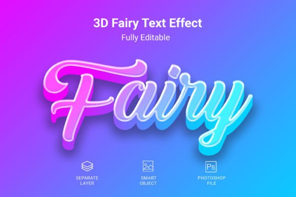 Transform Your Text with a Magical 3D Fairy Effect