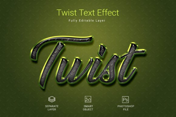 Twist PSD Text Style: Effortless Creative Mockup