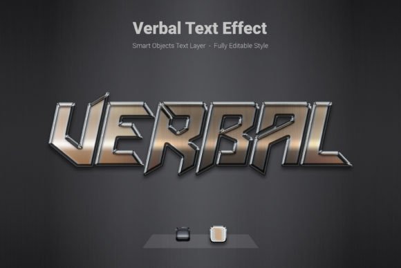 Verbal 3d Psd Text Style Effect Mockup